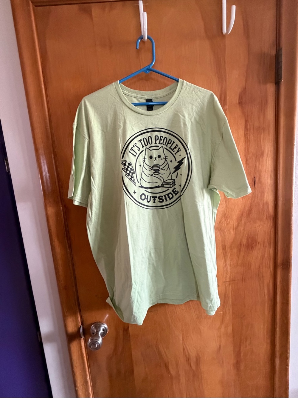Graphic Crew Neck T-Shirt - Light Green
